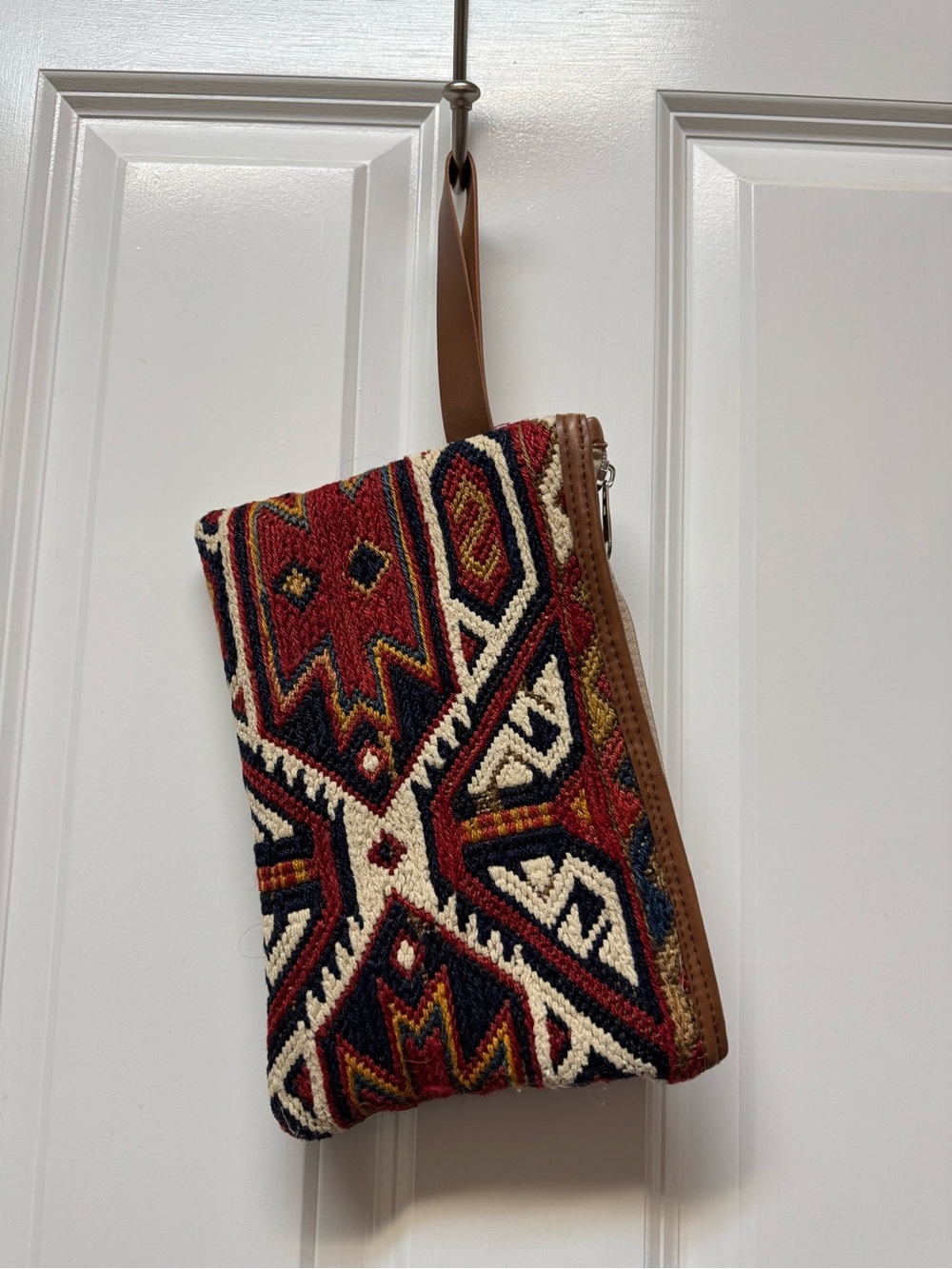 Moroccan carpet bag clutch